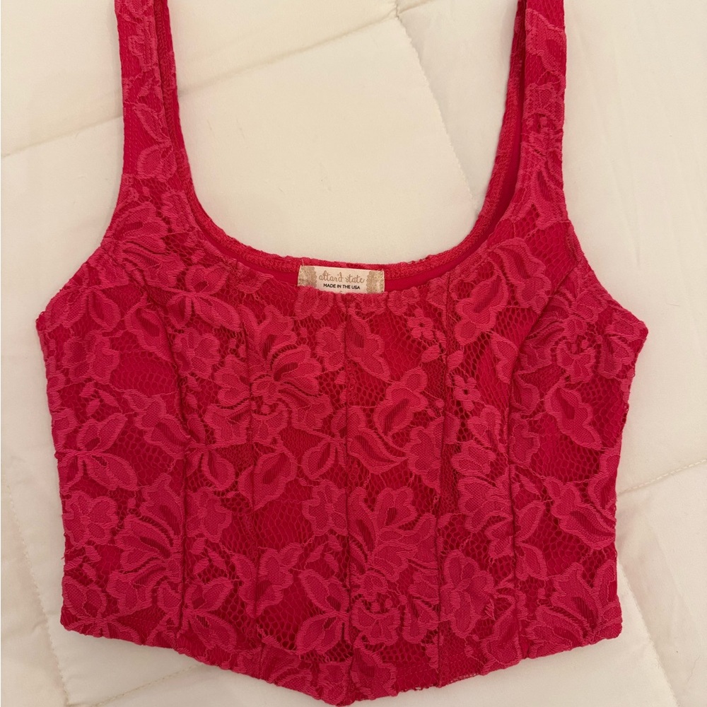 Altar'd State Lace Corset Style Top - Size Small